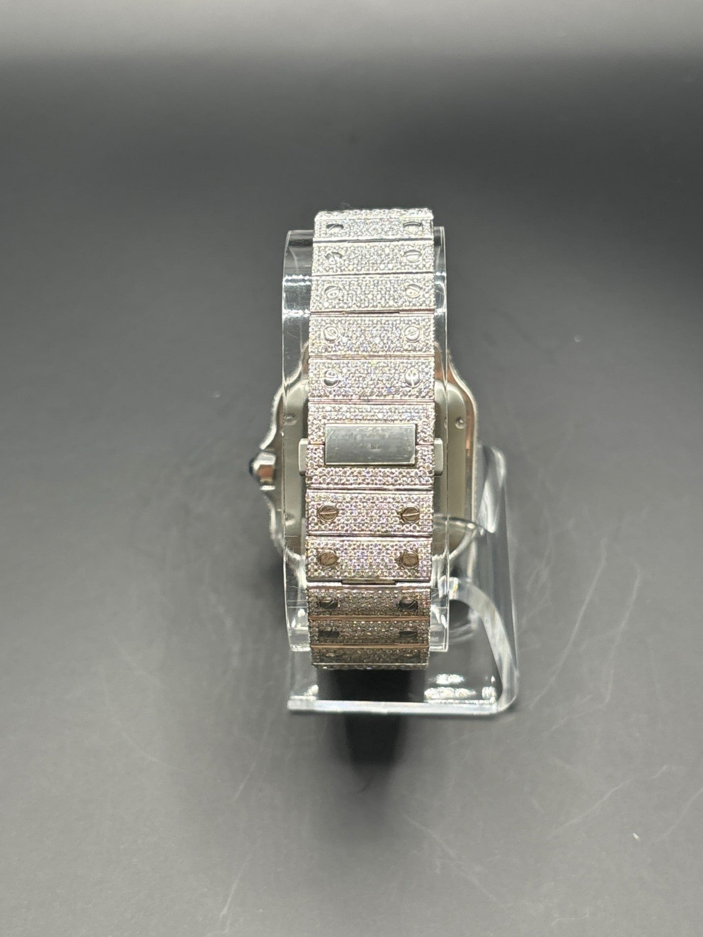 White Square Moissanite Watch (40mm)
