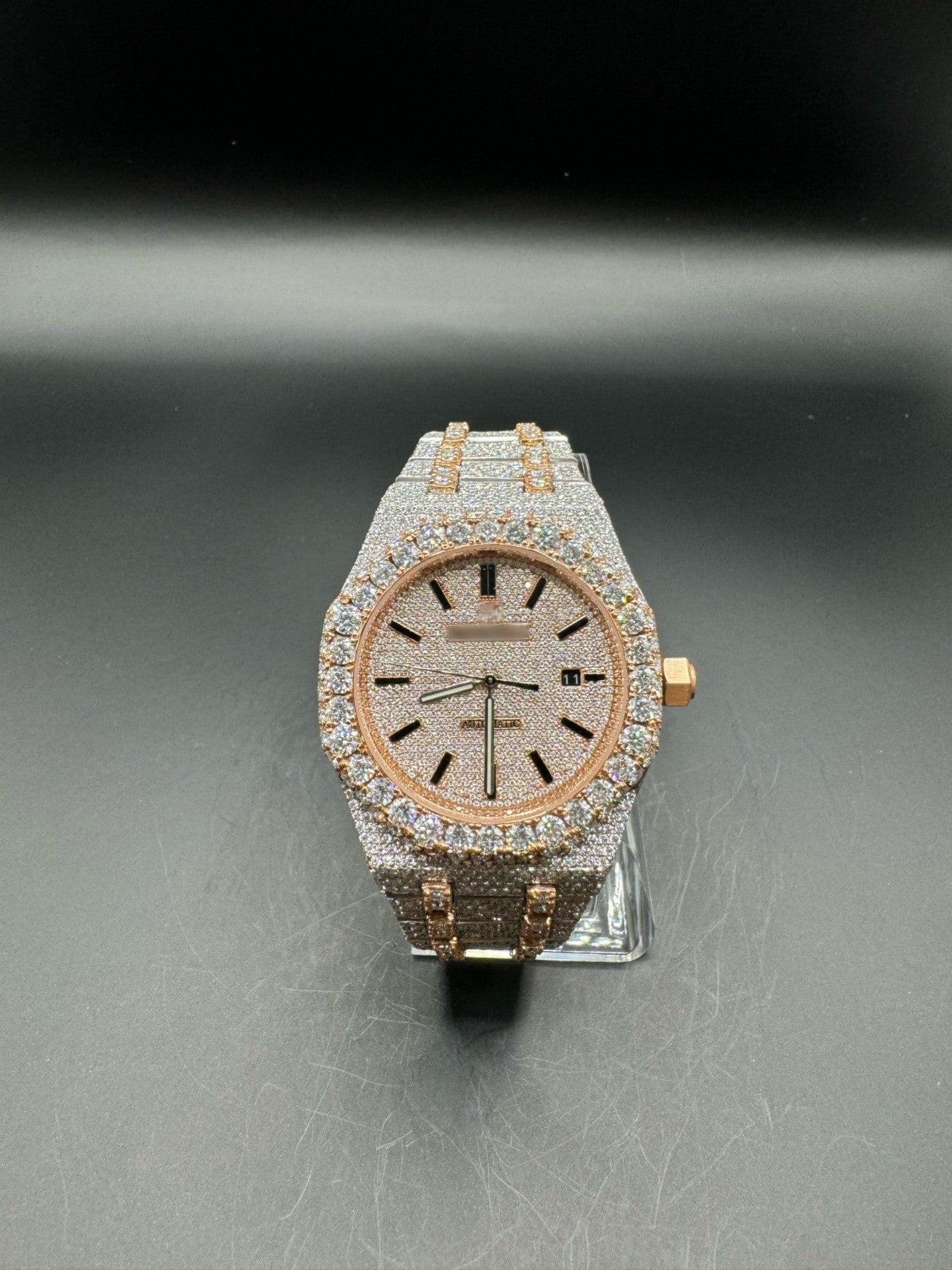 Two-Tone Rose Moissanite Watch (41mm)