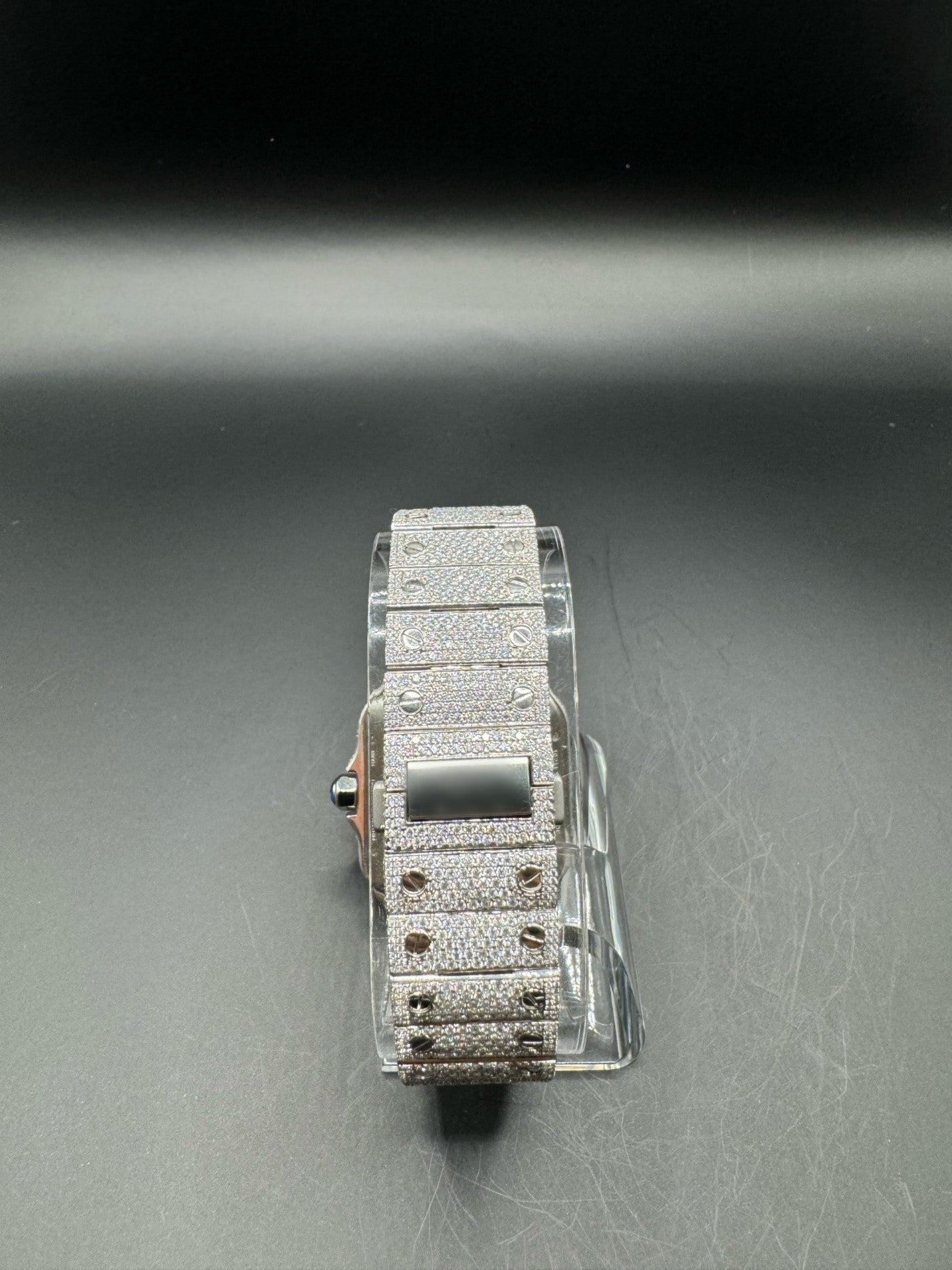 Skeleton Square Moissanite Watch (40mm)