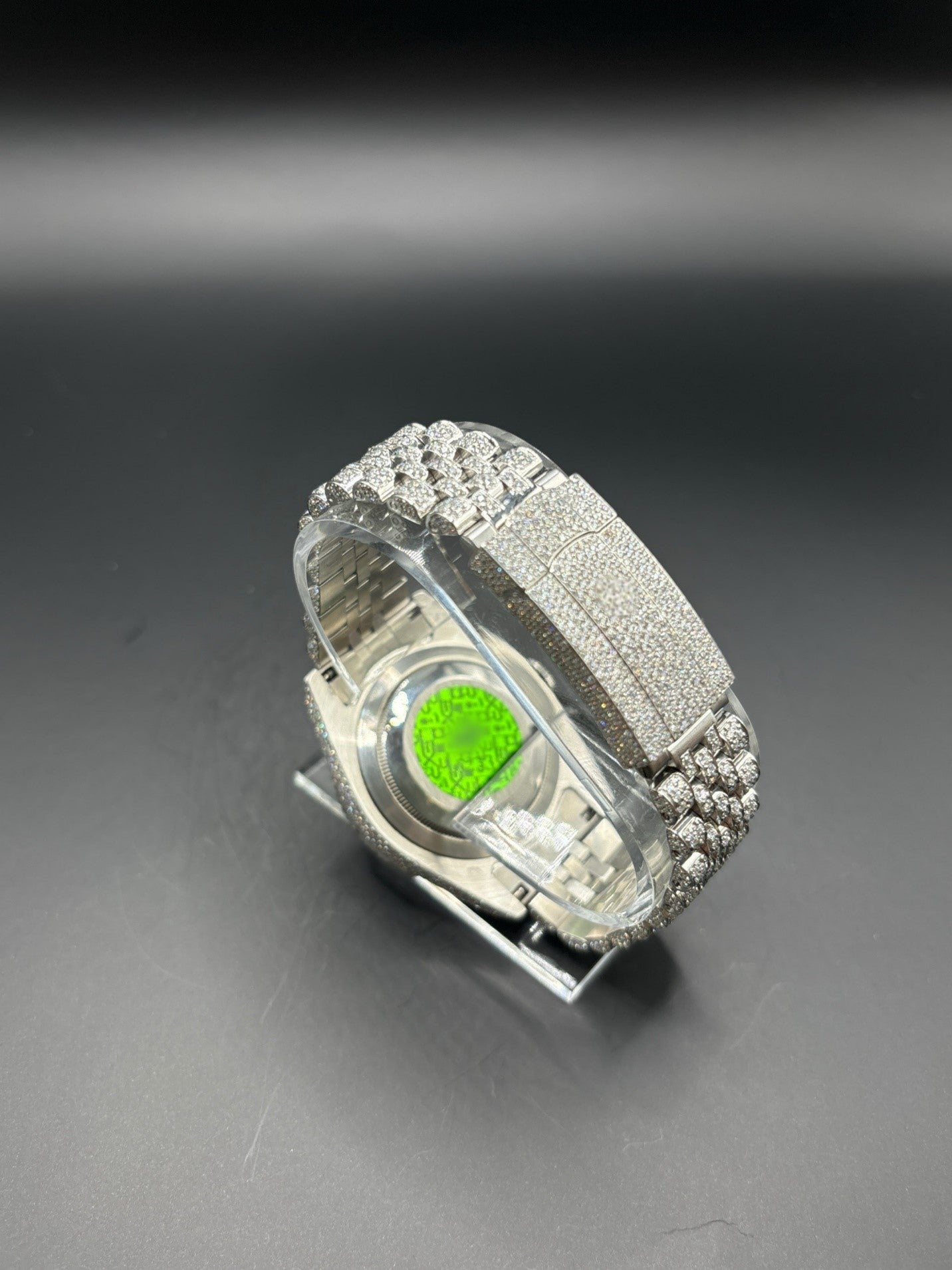 Moissanite Watch with Jubilee Bracelet (41mm)
